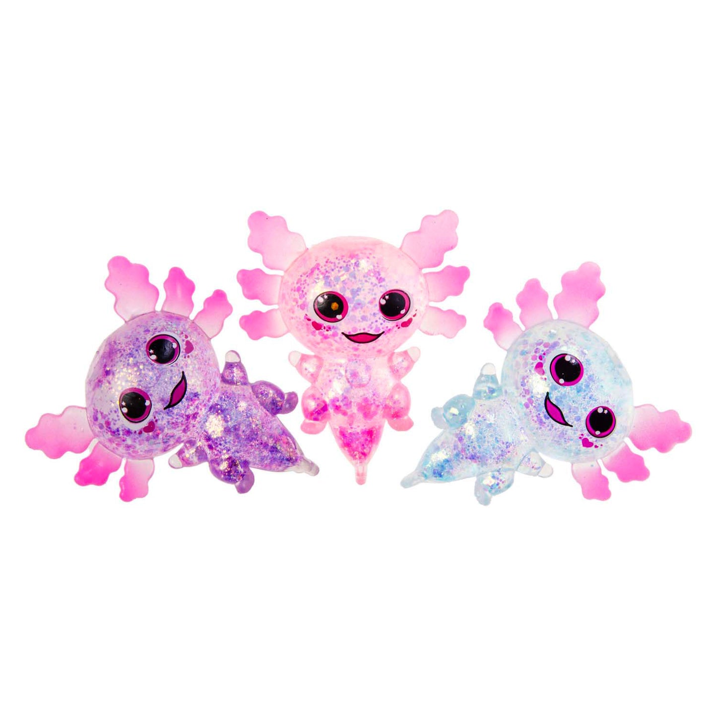 Duckiez Squeeze dier axolotl transparant