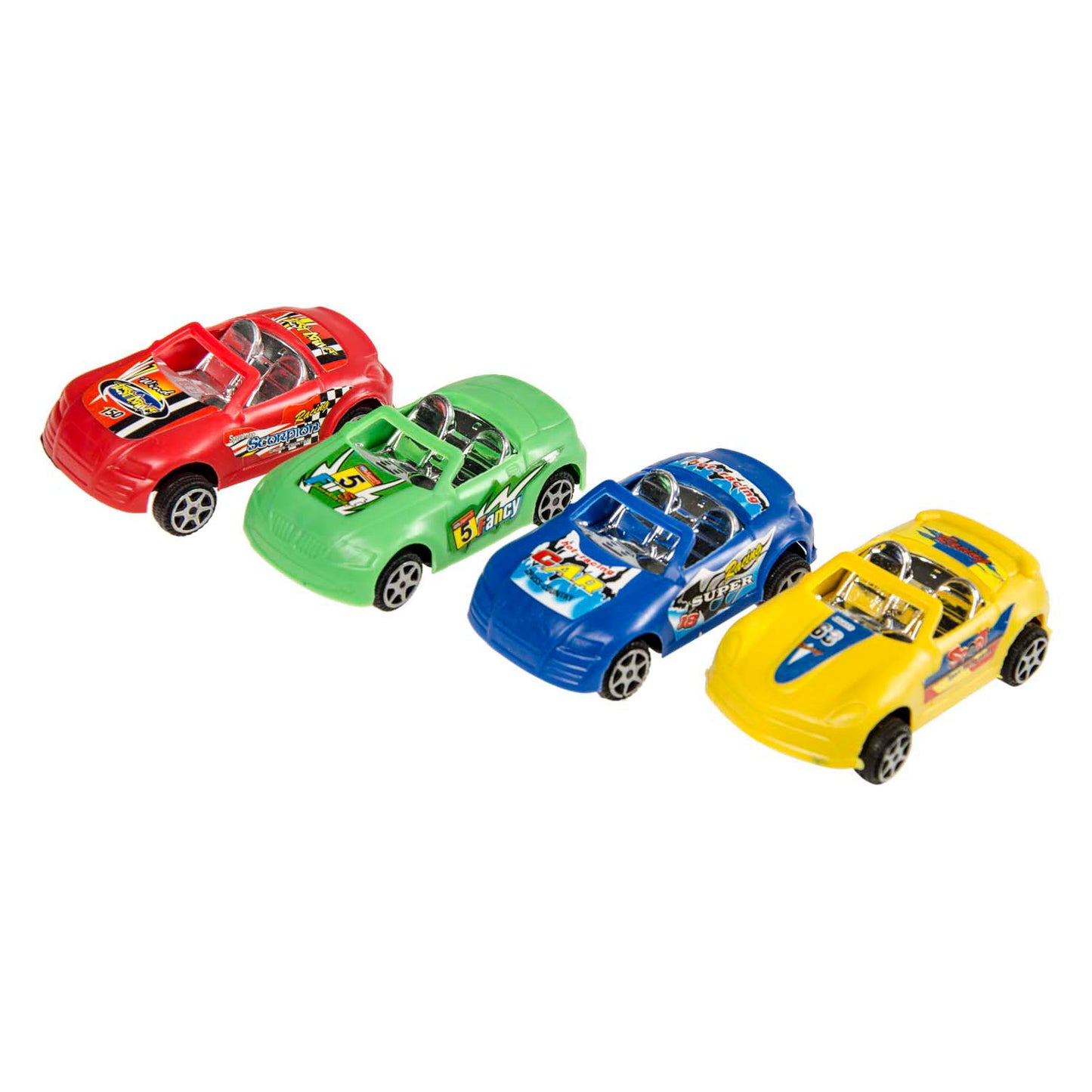 Duckiez Pull back mini auto kleur