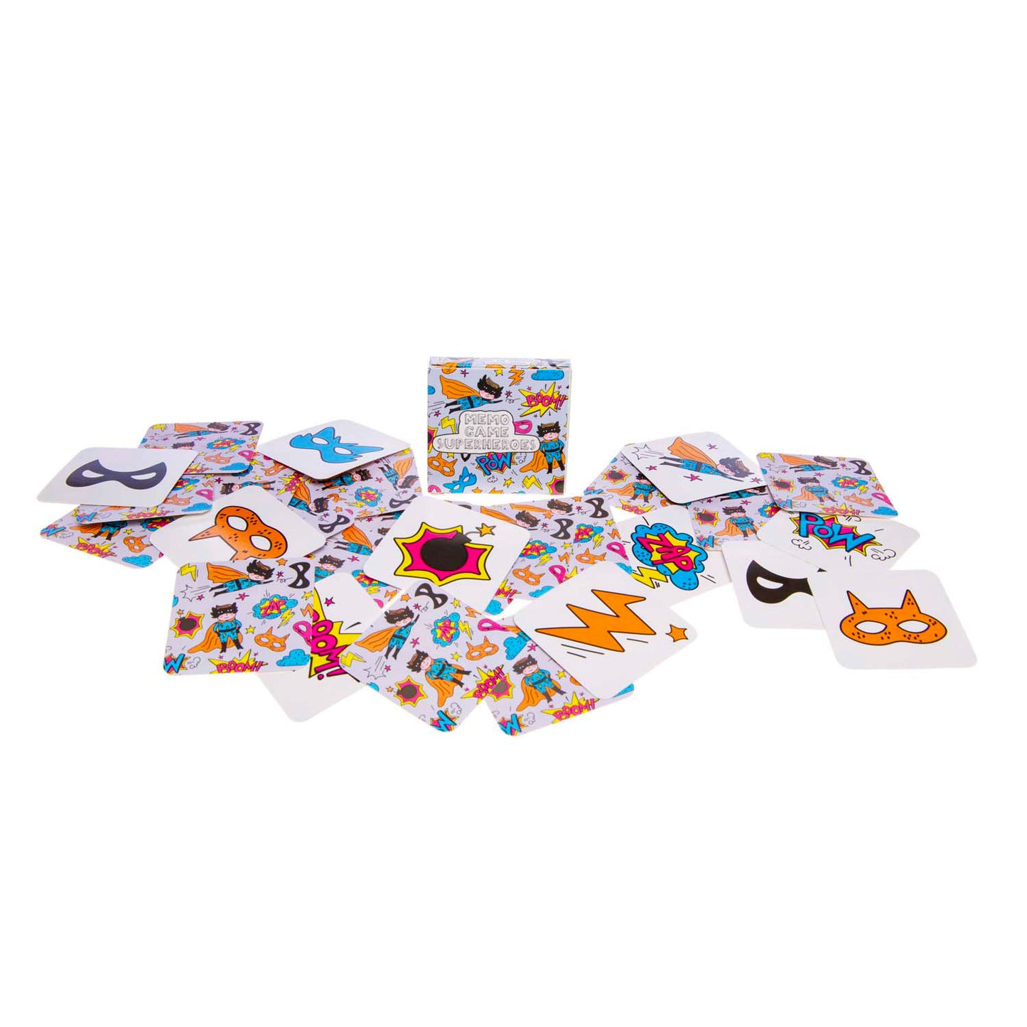 Duckiez Mini memospel superhelden, 28 kaarten