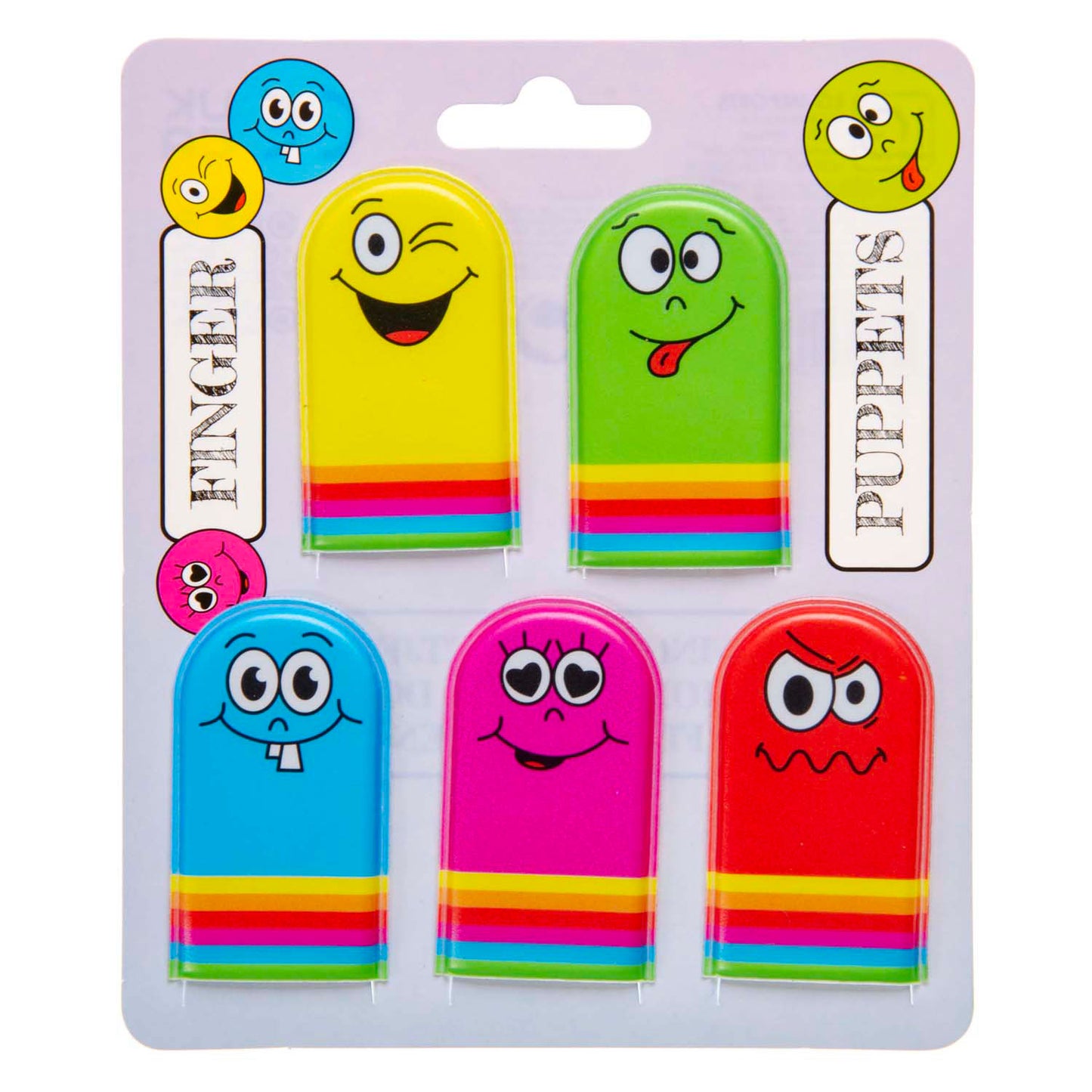 Duckiez Vingerpoppetjes gezichtjes, 5st.