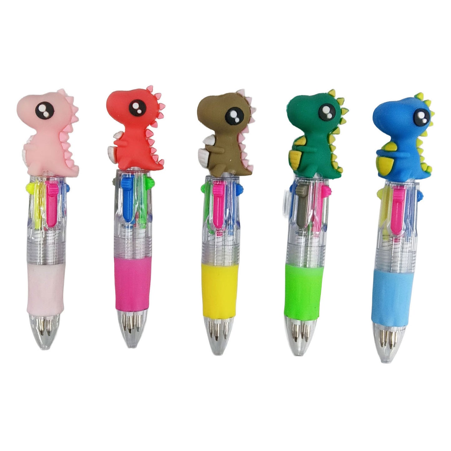 Duckiez Balpen dinosaurus - 6 kleuren