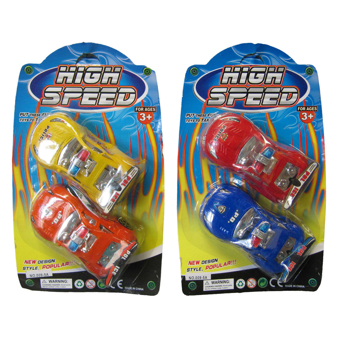 Duckiez Set metalen auto's high speed