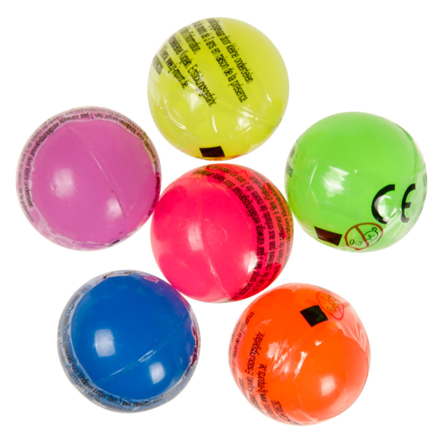 Duckiez Stuiterballen in neon kleur - 100st.