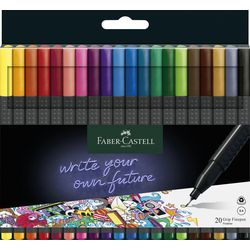Faber-Castell Fineliner grip grijs