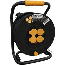 Kabelhaspel Relectric RELEC492206 Zwart, oranje