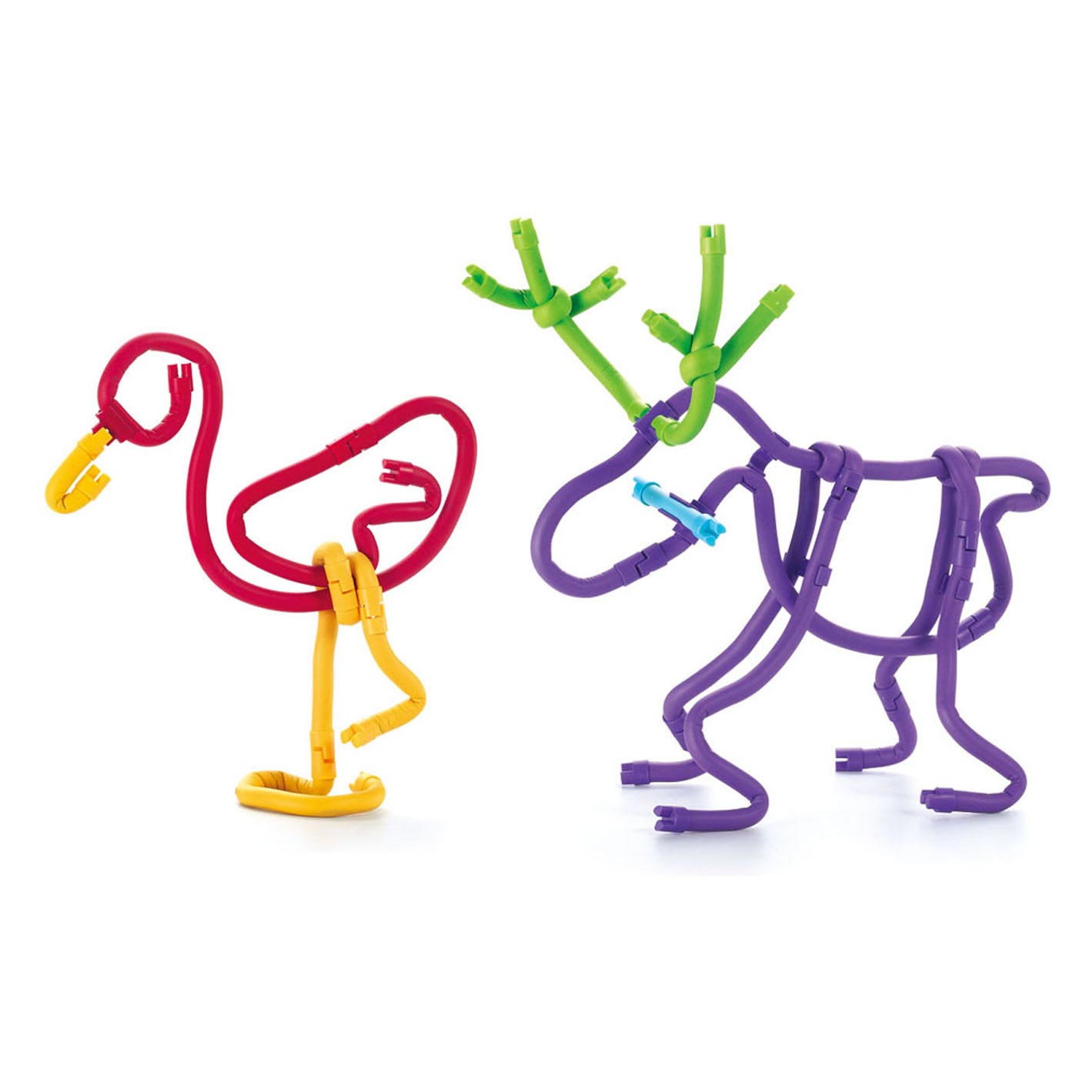 Clics Spaghetteez 3d art flexibele bouwstaafjes, 160dlg.