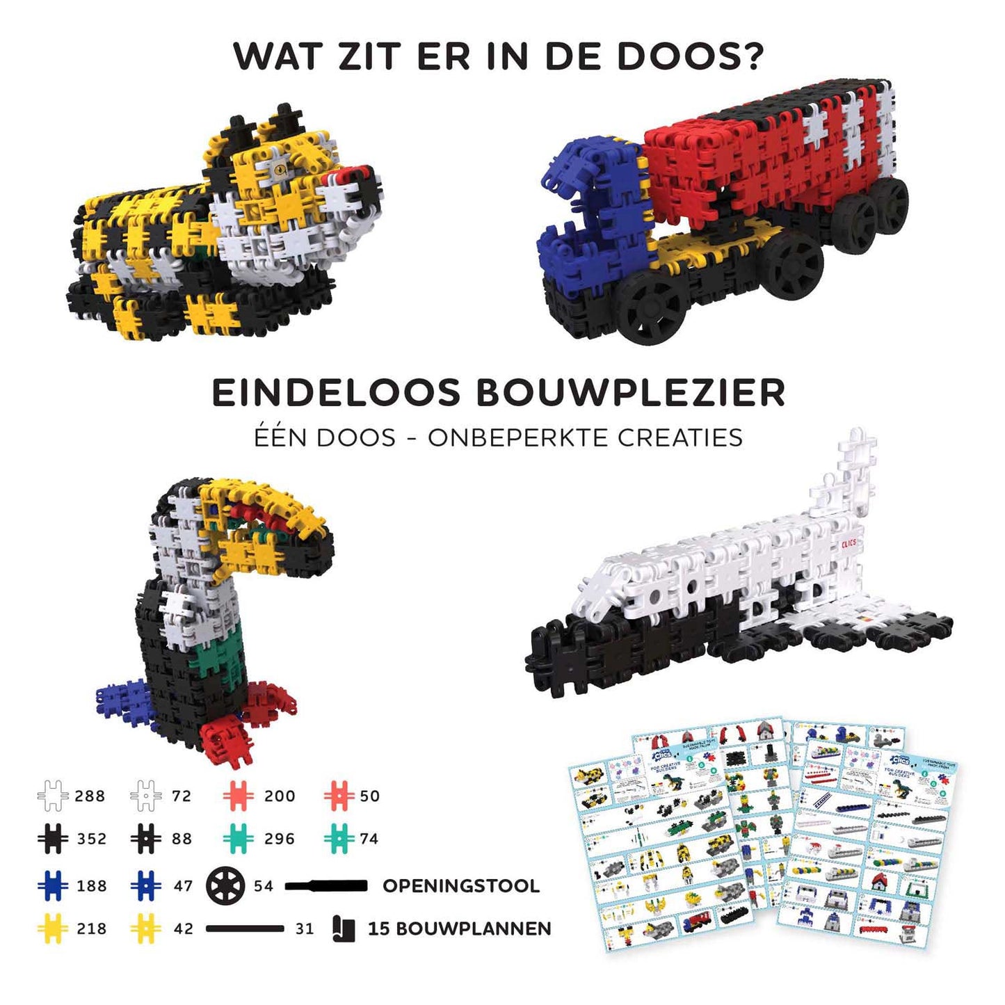Clics Nano - creative builders bouwset - 2000dlg.