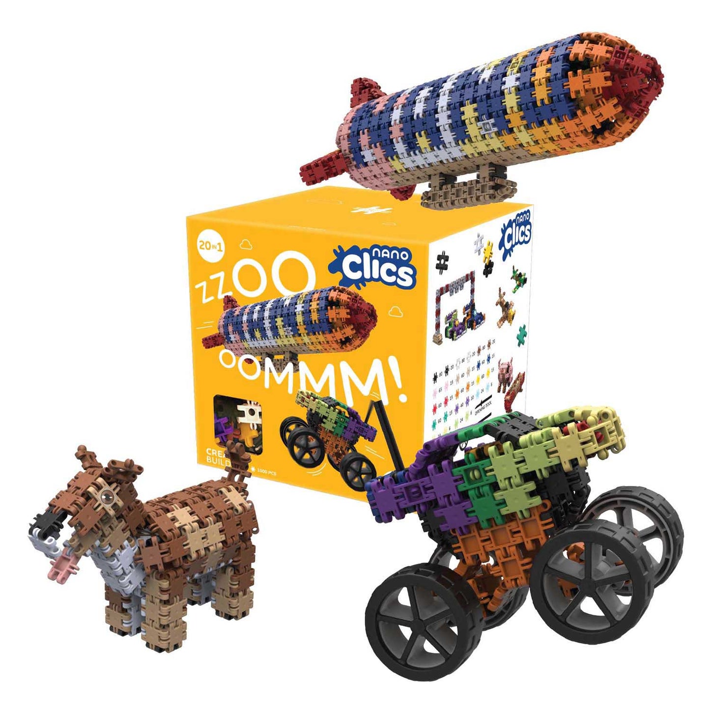Clics Nano - creative builders bouwset - 1000dlg.