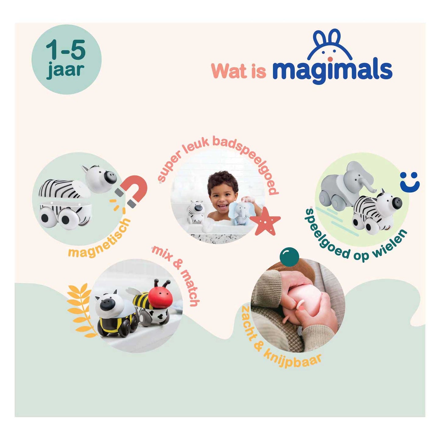 Clics Magimals wheely safari box - 6dlg.