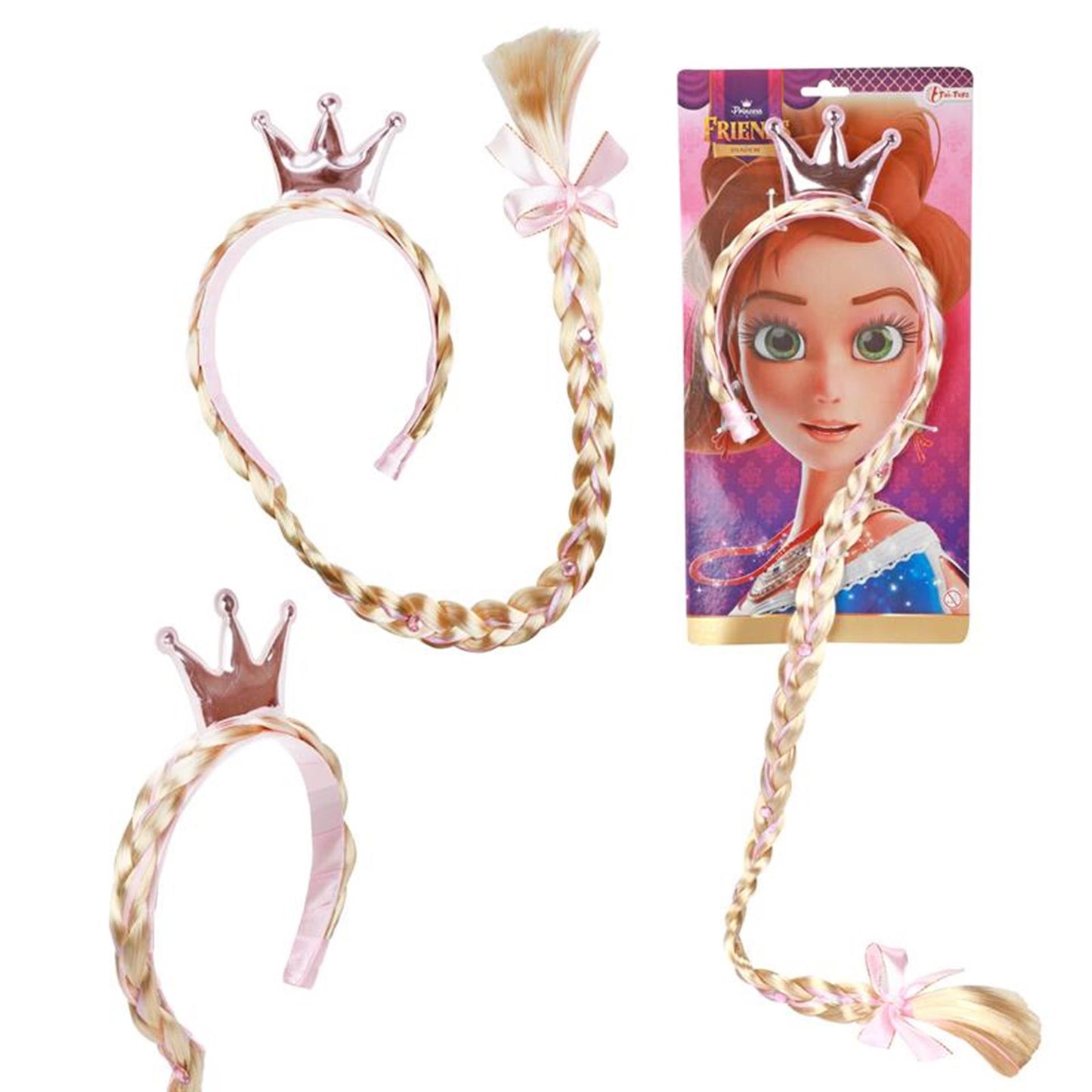 Toi-Toys Toi toys diadeem met lange vlecht