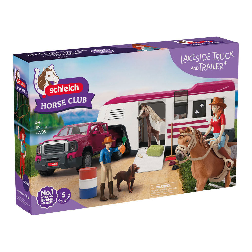 Schleich horse club lakeside truck met aanhangwagen 42705