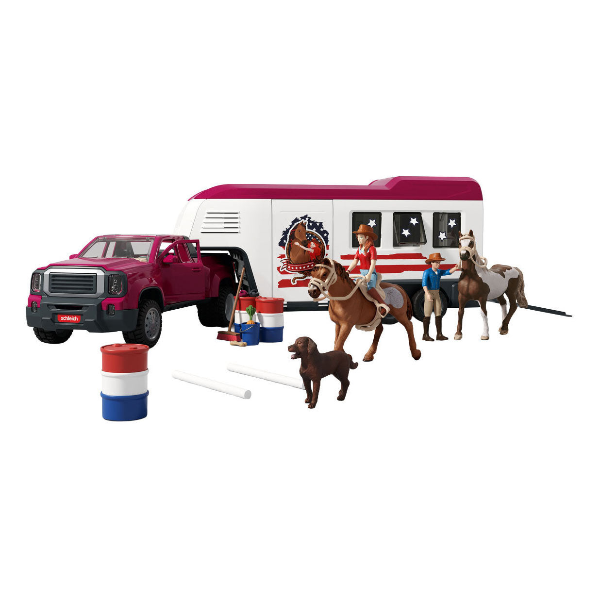 Schleich horse club lakeside truck met aanhangwagen 42705