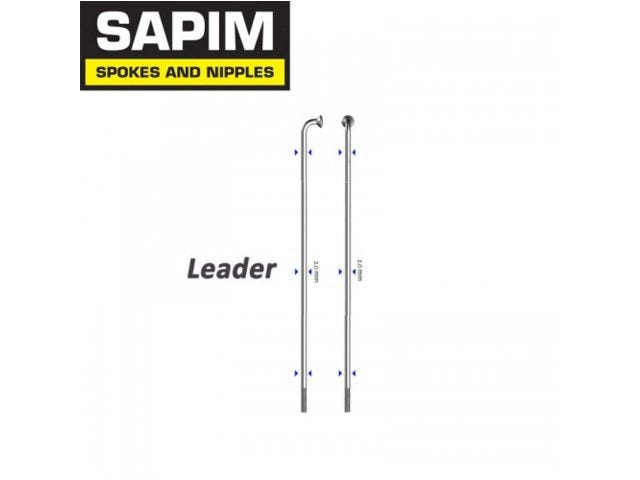 Sapim spaak 14-256 leader rvs zonder nippel (100st)
