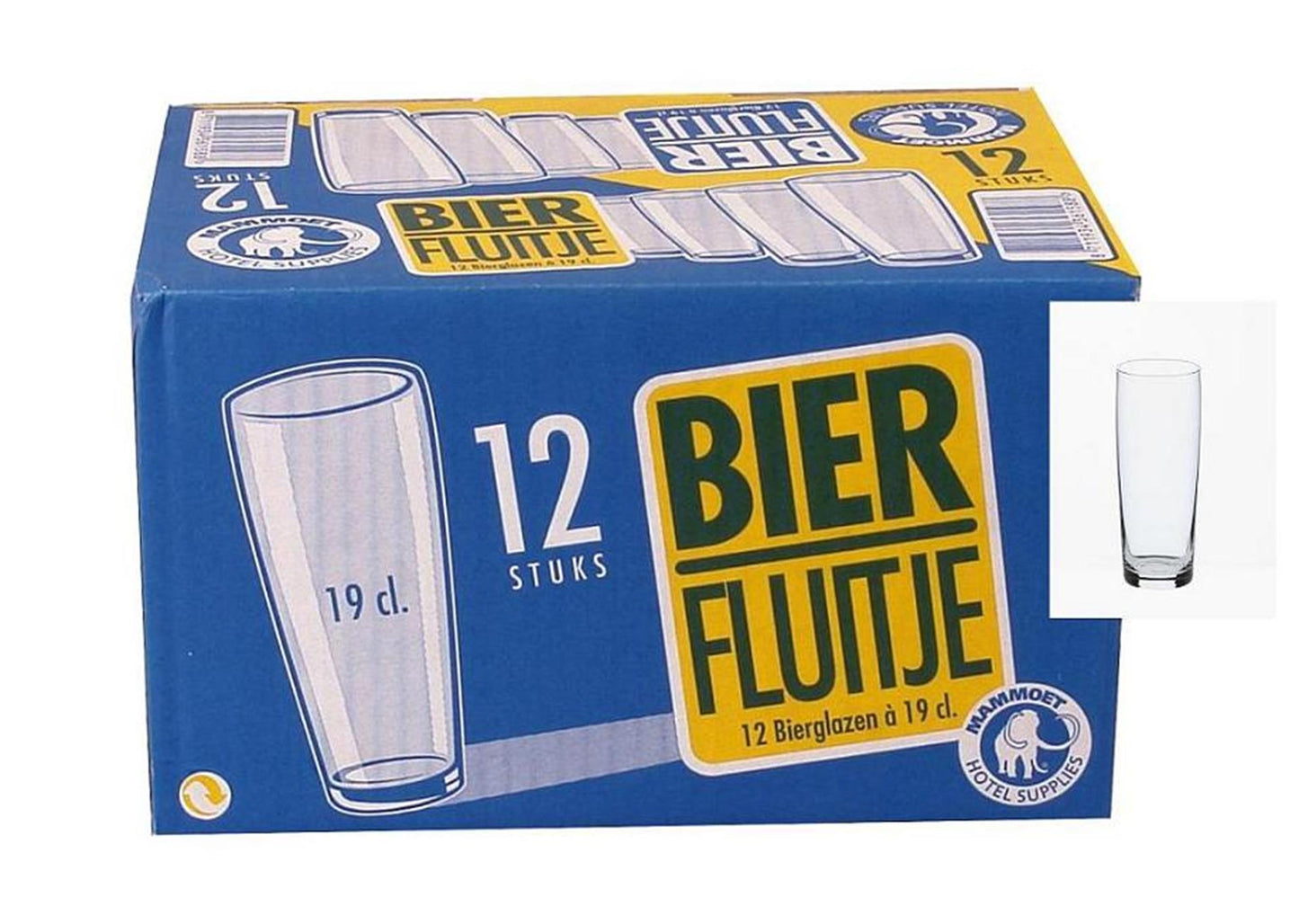 Mammoet Budgetline bierfluitje 12 stuks