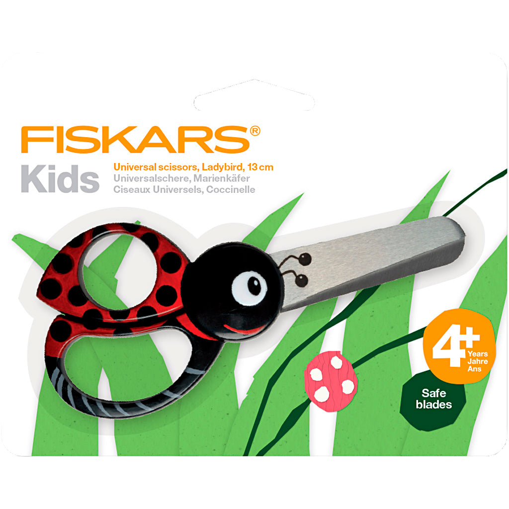 Creativ Company Https: www.cchobby.nl fiskars-kinderschaar-met-dierenmotief-lieveheersbeestje-l-13-cm-1-stuk