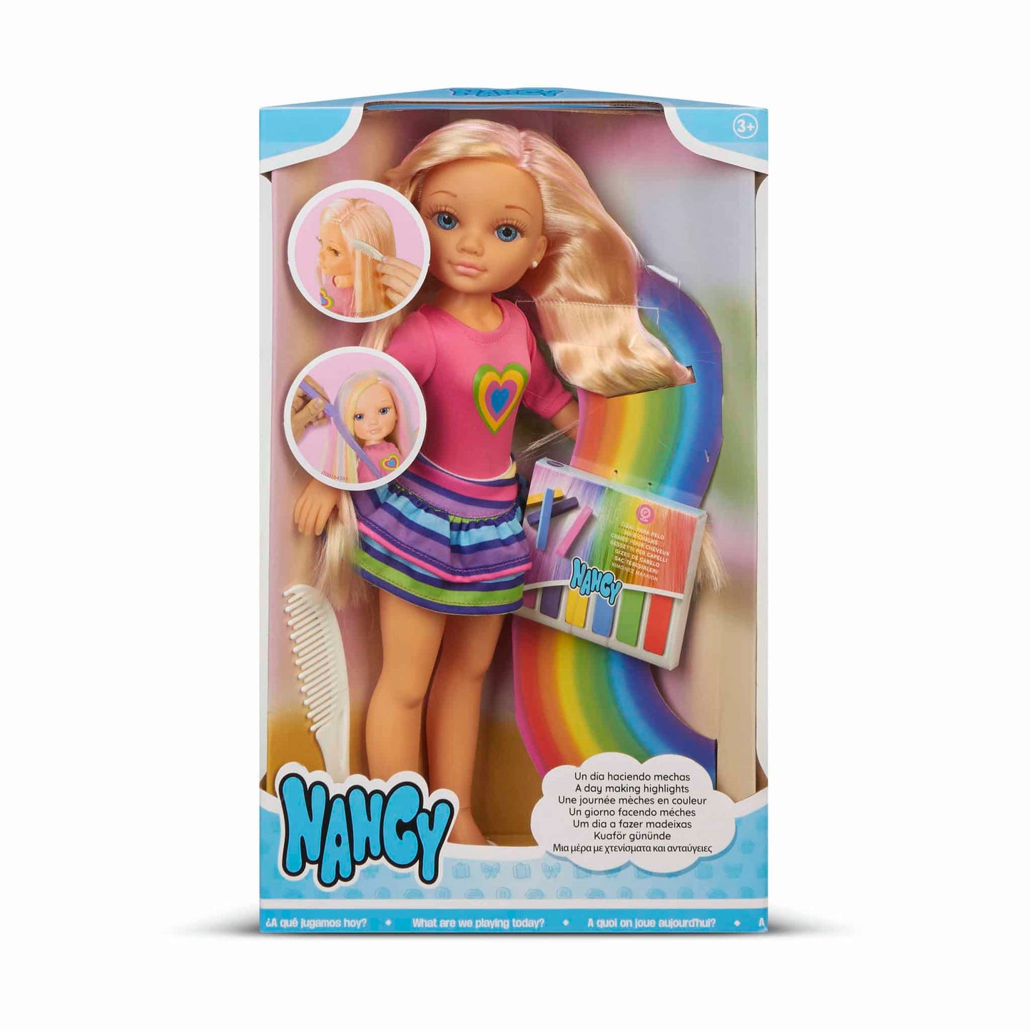 Famosa Nancy pop een dagje highlights maken in vele kleuren