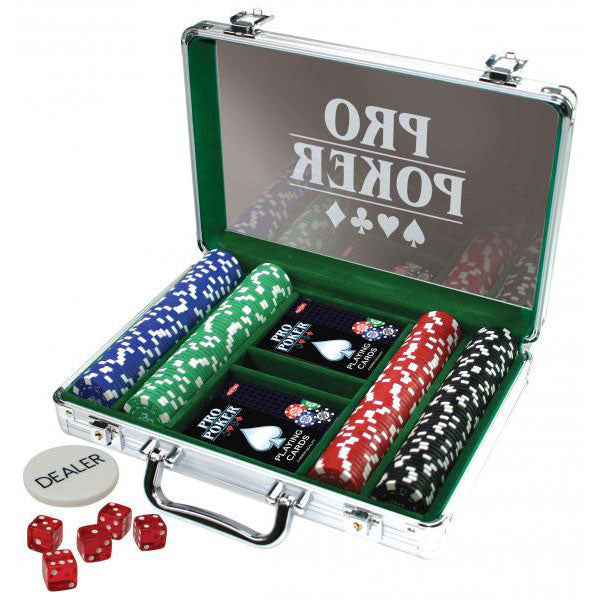 Tactic Pro pokerkoffer, 200 chips