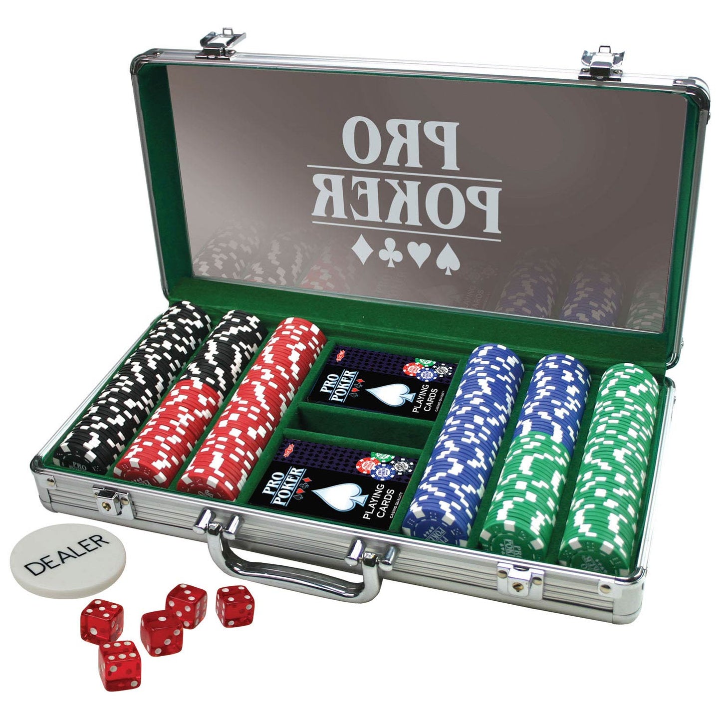 Tactic Pro pokerkoffer, 300 chips
