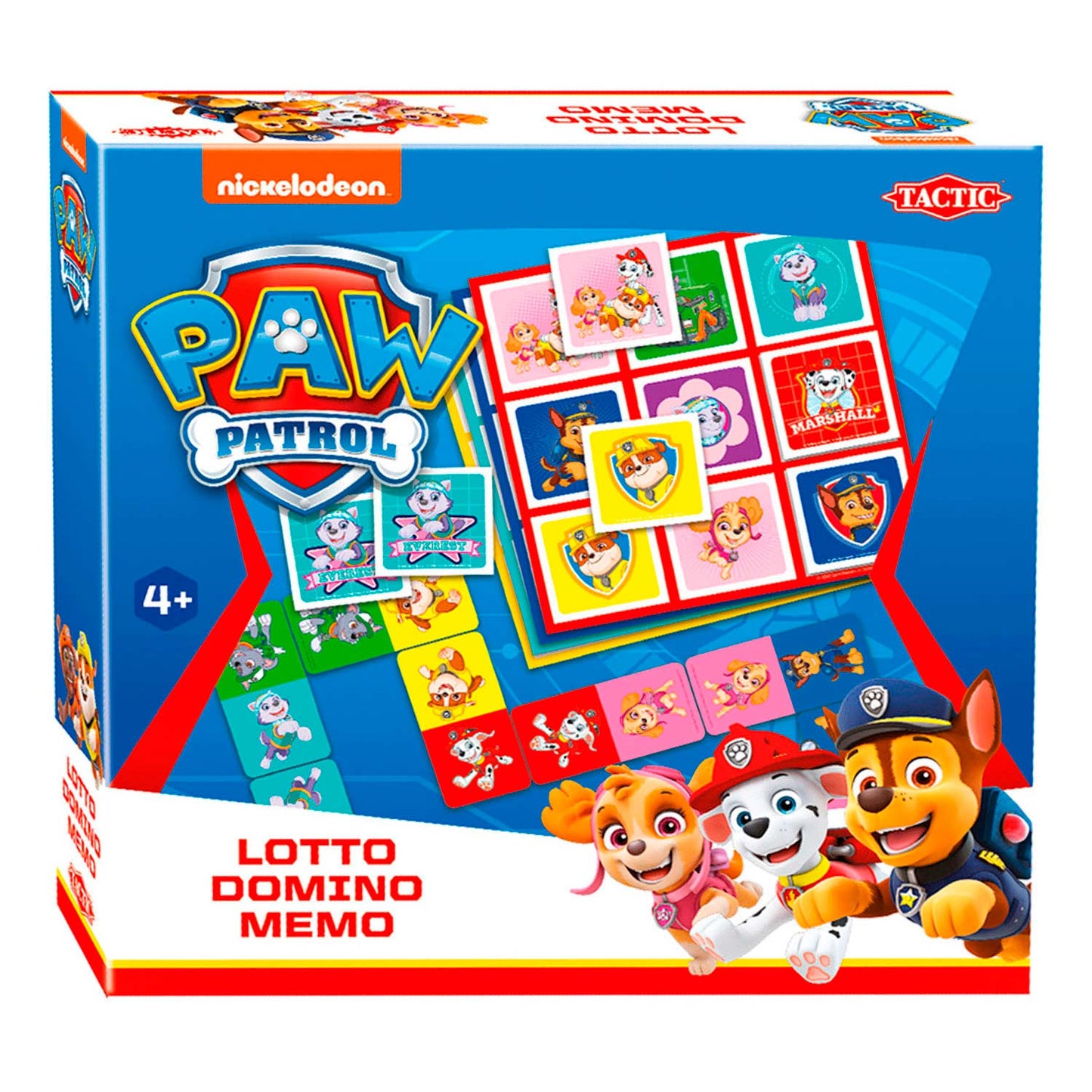 Tactic Paw patrol lotto domino memo - 3 in 1