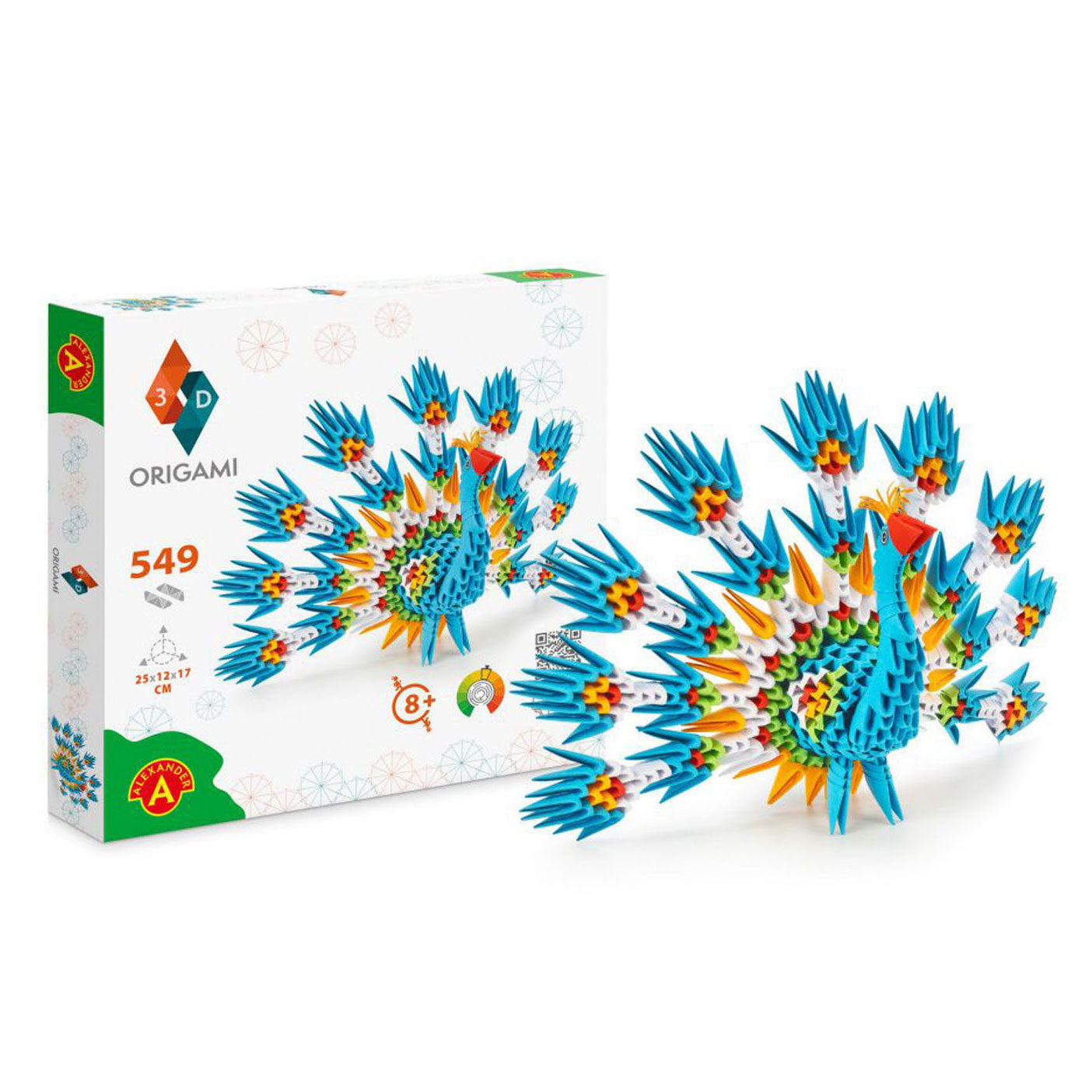Alexander Toys Origami 3d - pauw, 549dlg.