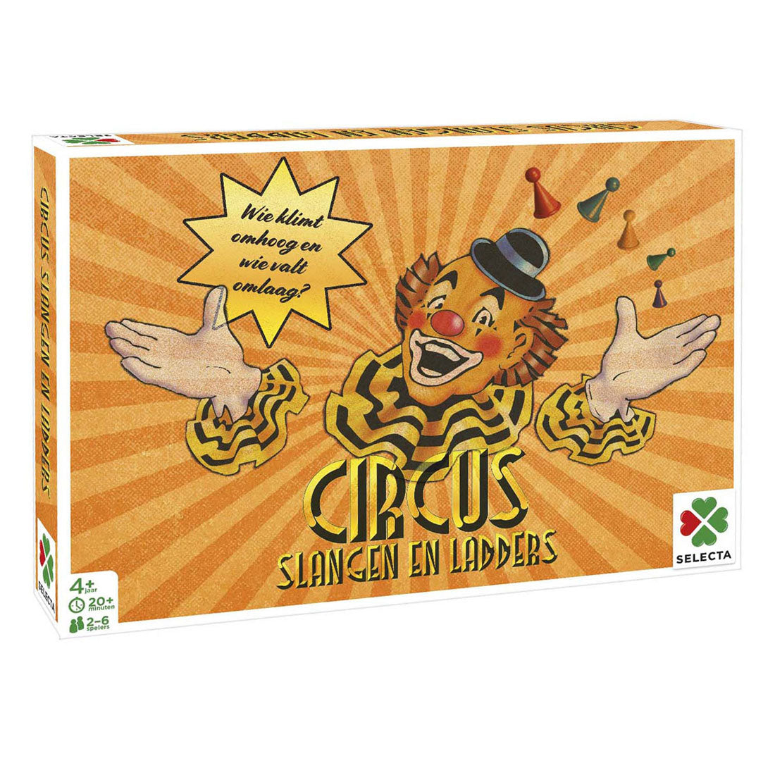 Tactic Bordspellen van toen - circus slangen en ladders