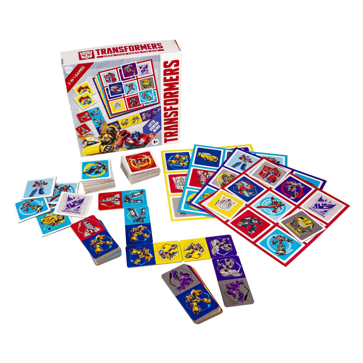 Tactic Transformers 3in1 memo lotto domino