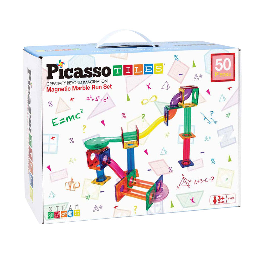 Selecta Picassotiles marble run - magnetische bouwtegels - 50dlg.