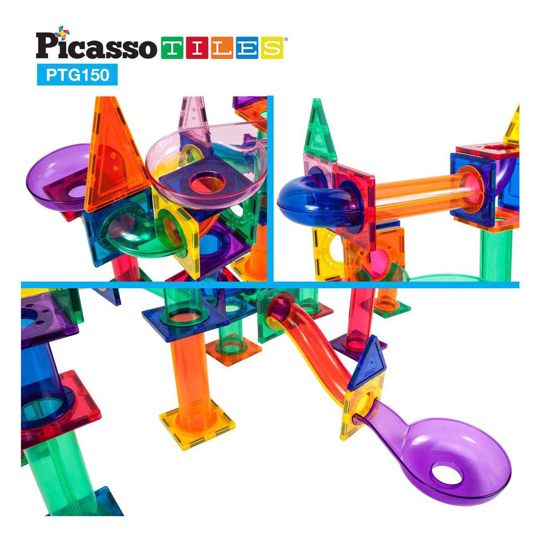 Selecta Picassotiles marble run - magnetische bouwtegels, 150dlg.