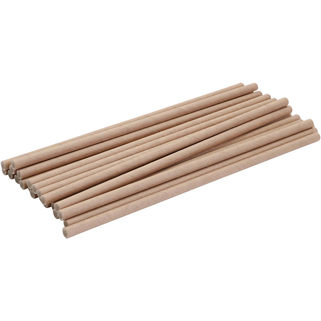 Creativ Company Https: www.cchobby.nl stro-van-ongebleekt-kraftpapier-l-195-mm-d-6-mm-250-stuk-1-doos