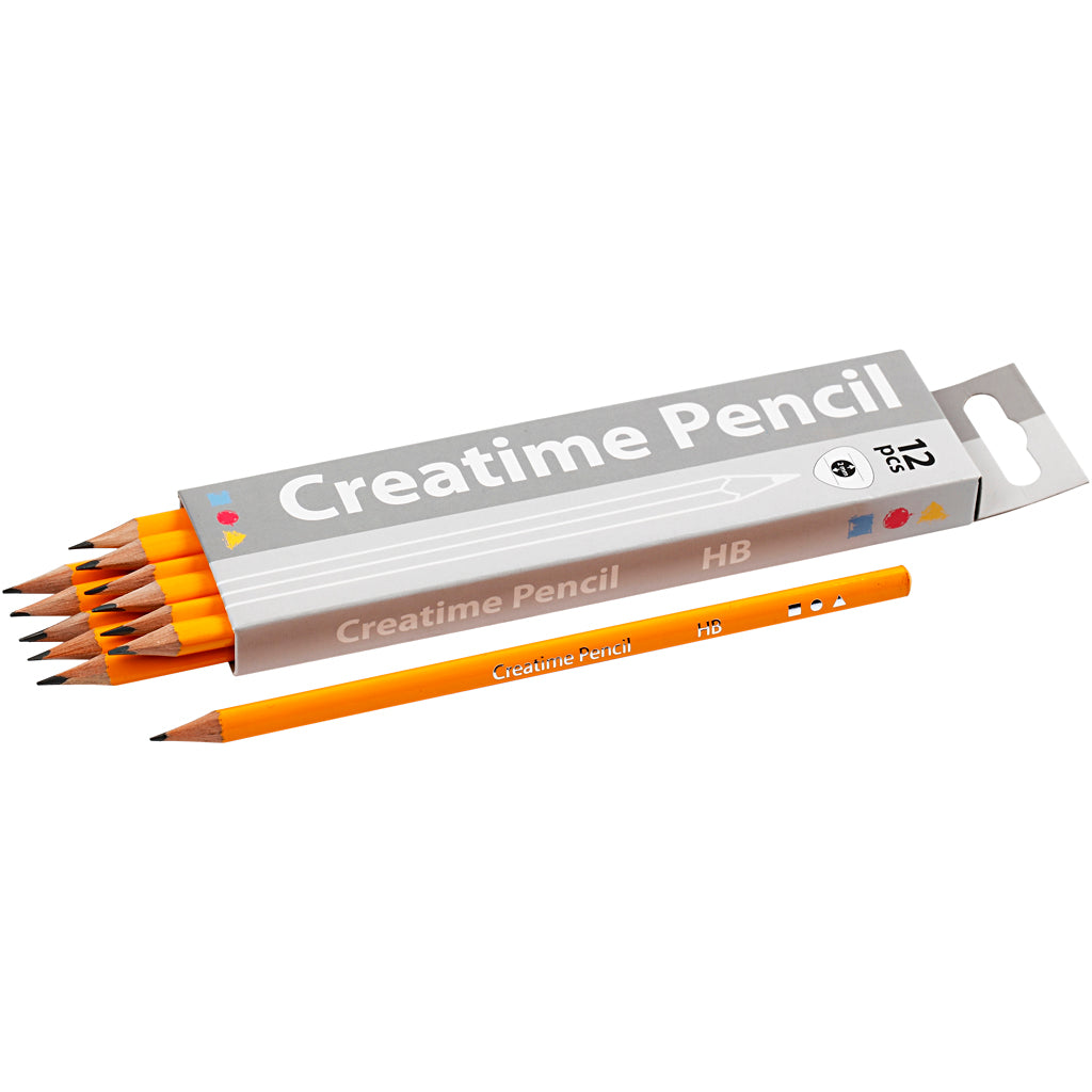 Creativ Company Https: www.cchobby.nl schoolpotloden-l-17-5-cm-hb-dikte-7-mm-vulling-2-mm-12-stuk-1-doos