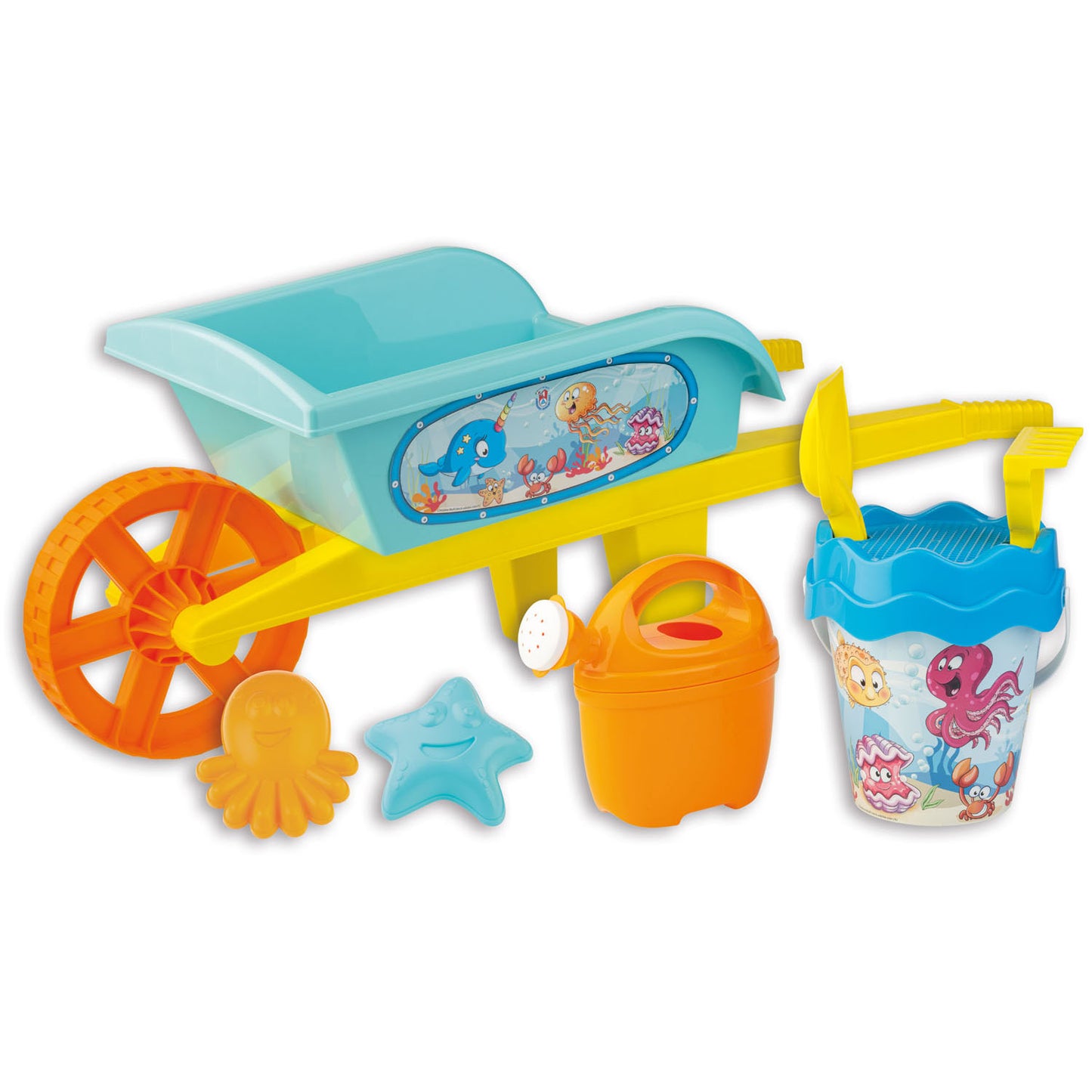 Androni Kruiwagen met emmerset onderwaterwereld, 8dlg.