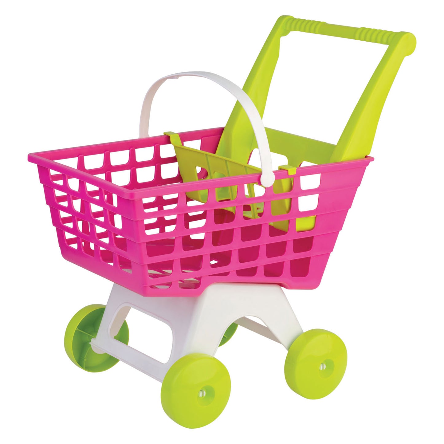 Androni Winkelwagen roze groen