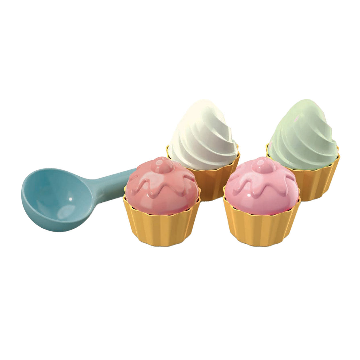 Androni Cupcake zandvormen met schep, 9dlg.