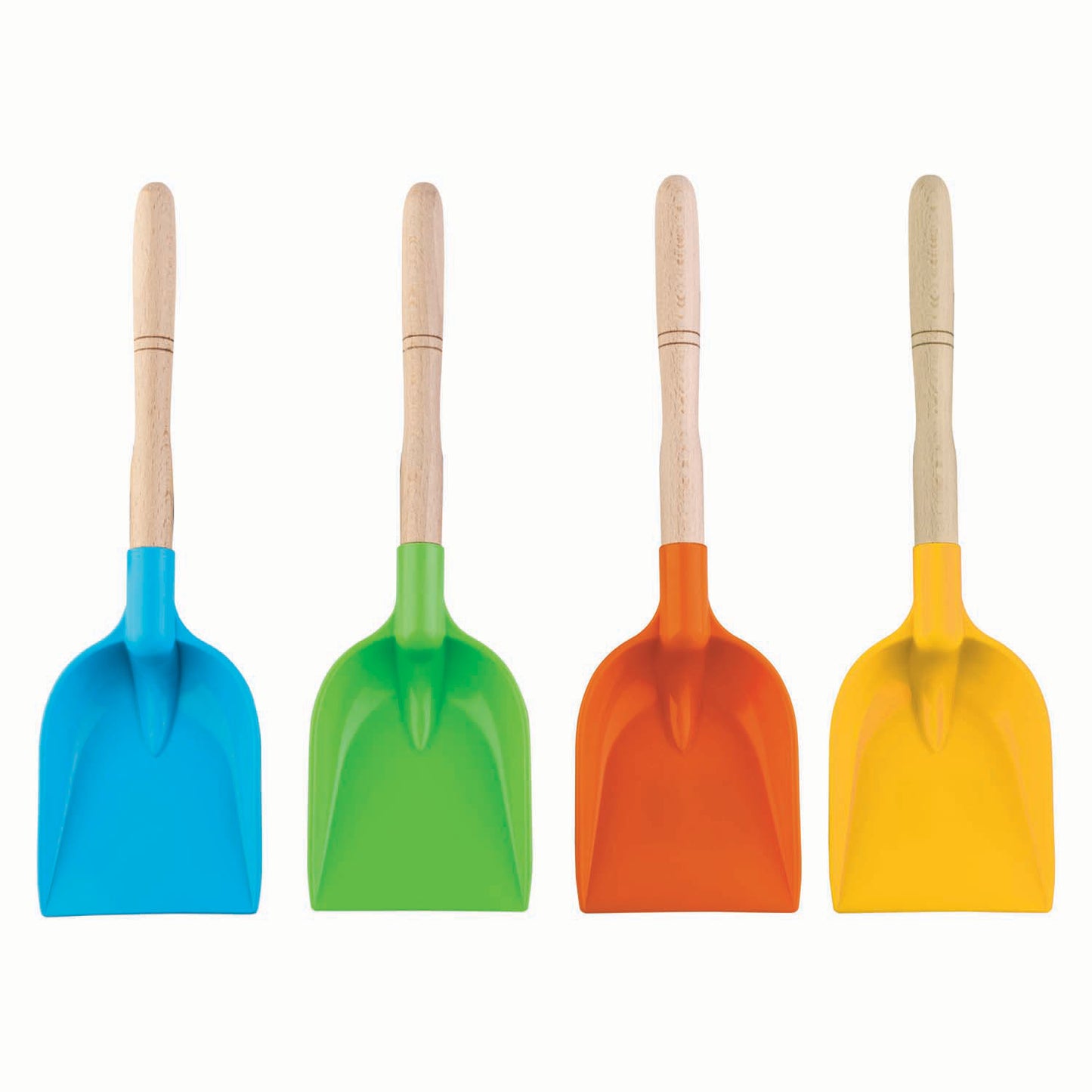 Androni Schep met houten steel kleur, 34cm