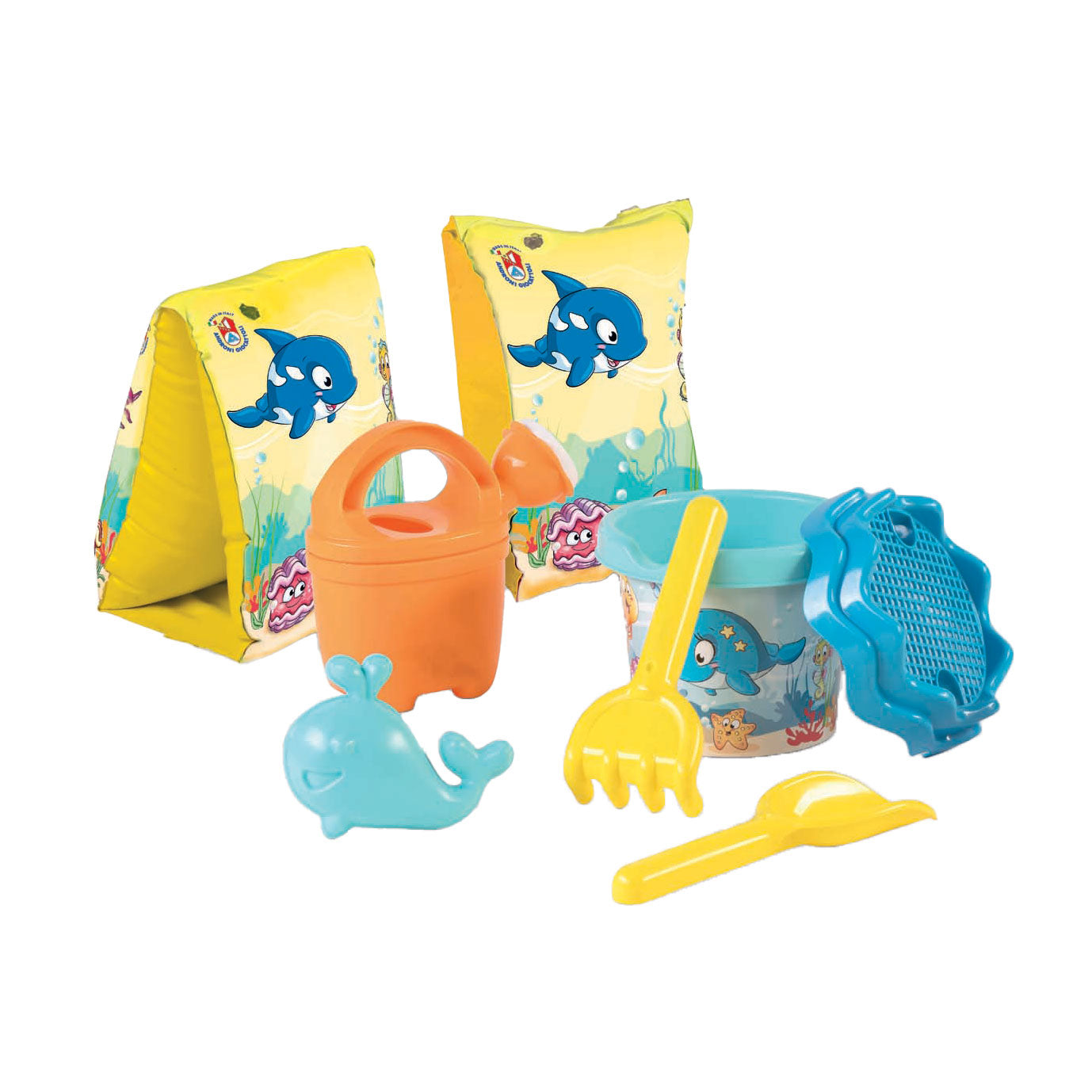 Androni Rugzak met strandset zeedieren, 6dlg.