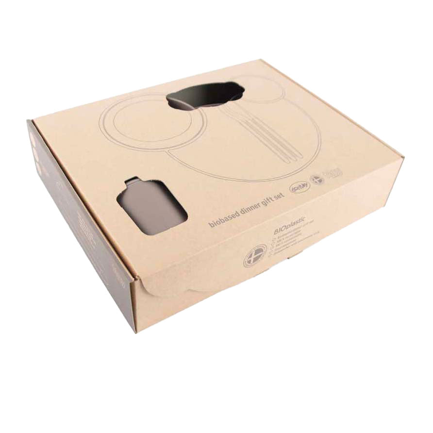 Dantoy Tiny - dinnertime servies geschenkset (mokka 7-delig)