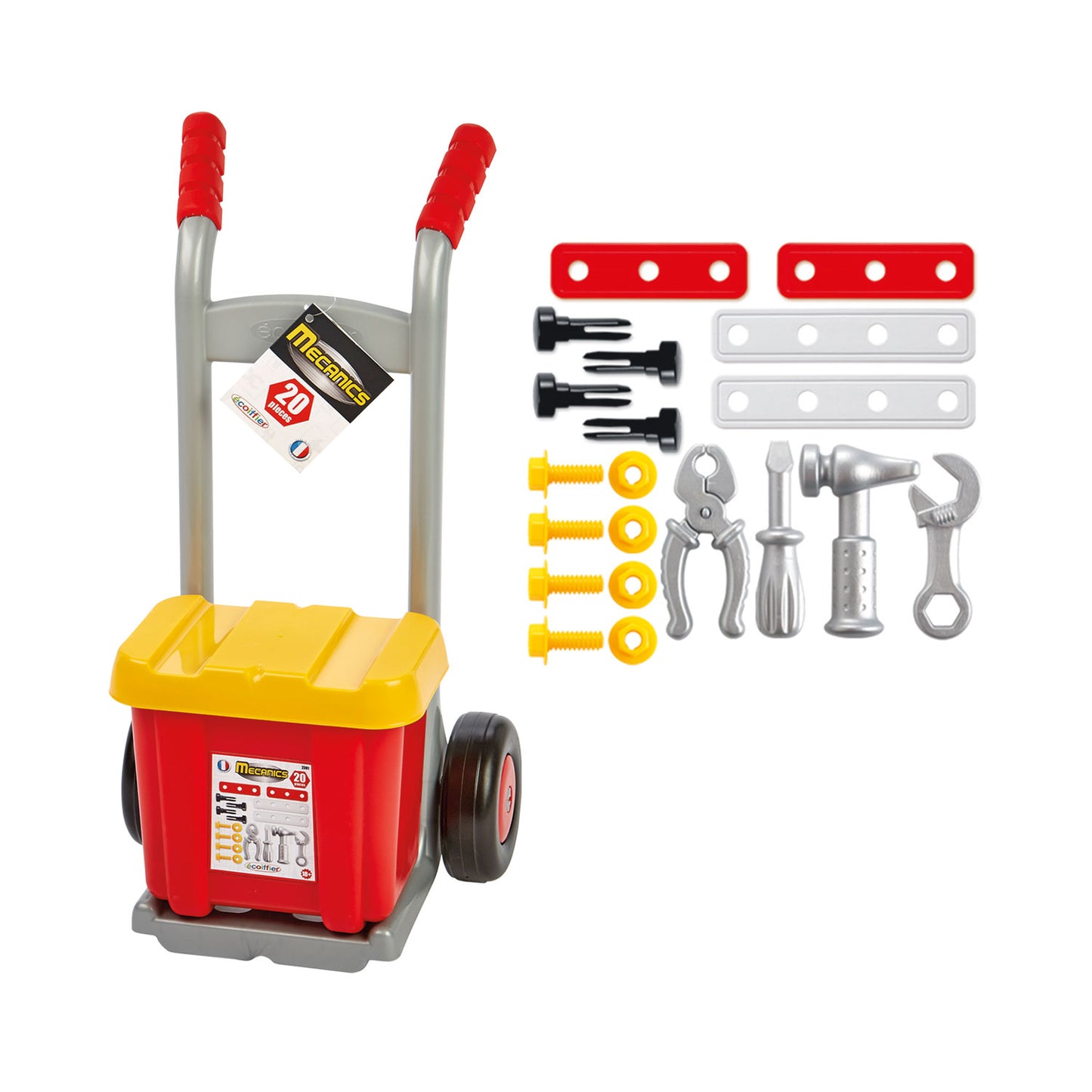 Ecoffier Ecoiffier mecanics steekwagen met gereedschapskist
