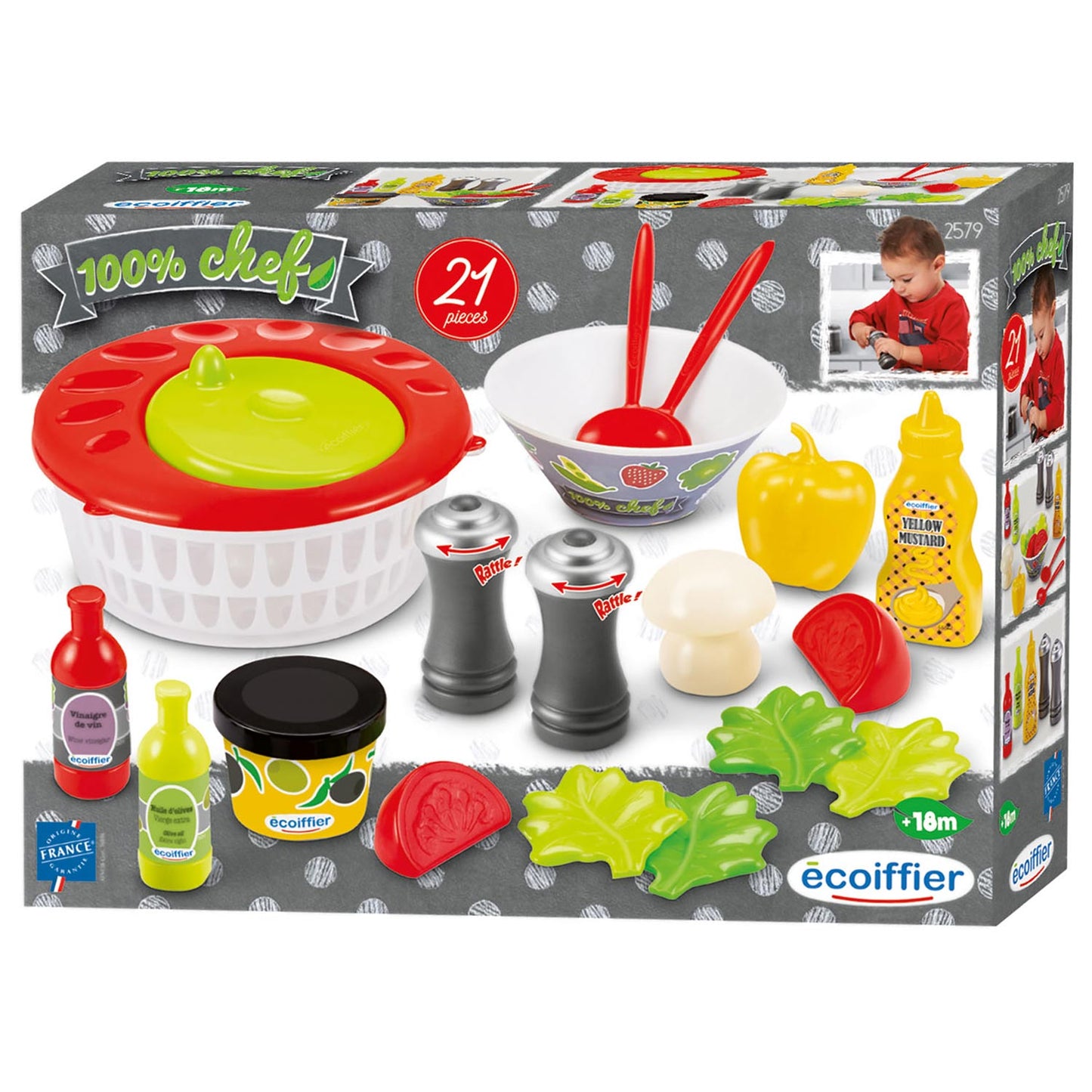 Ecoffier Ecoiffier 100% chef salade set