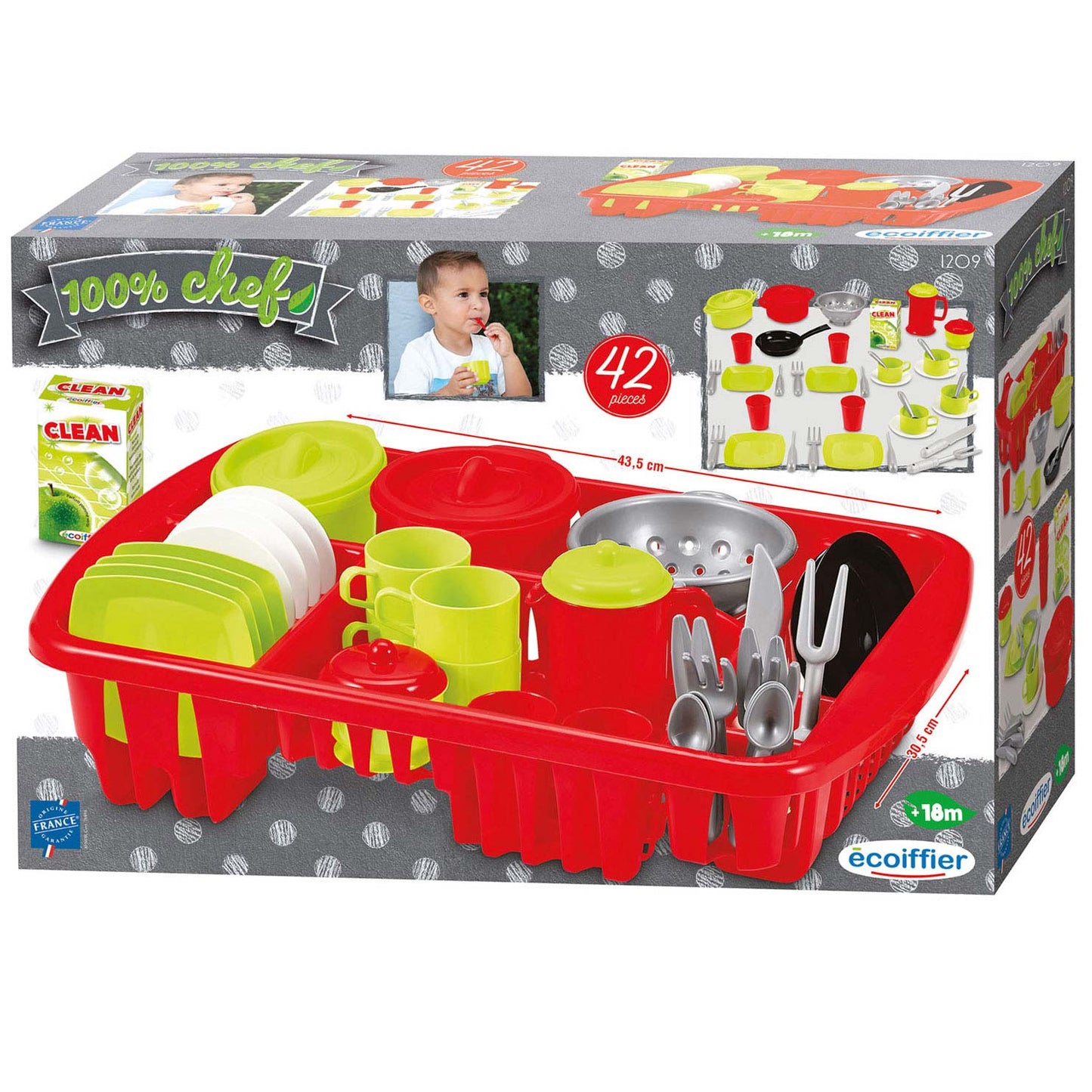 Ecoffier Ecoiffier 100% chef afwasset - 42dlg.