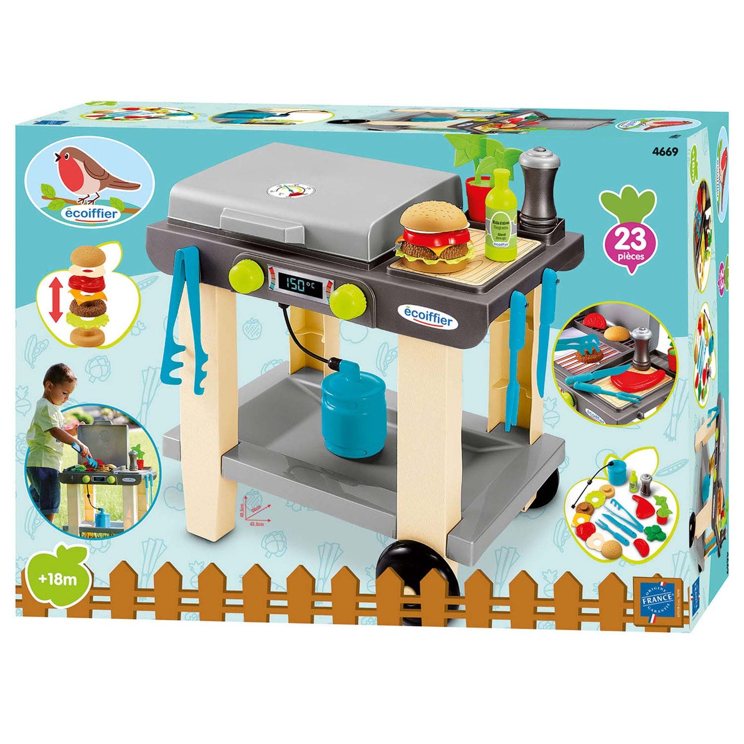 Ecoffier Ecoiffier barbecue met accessoires