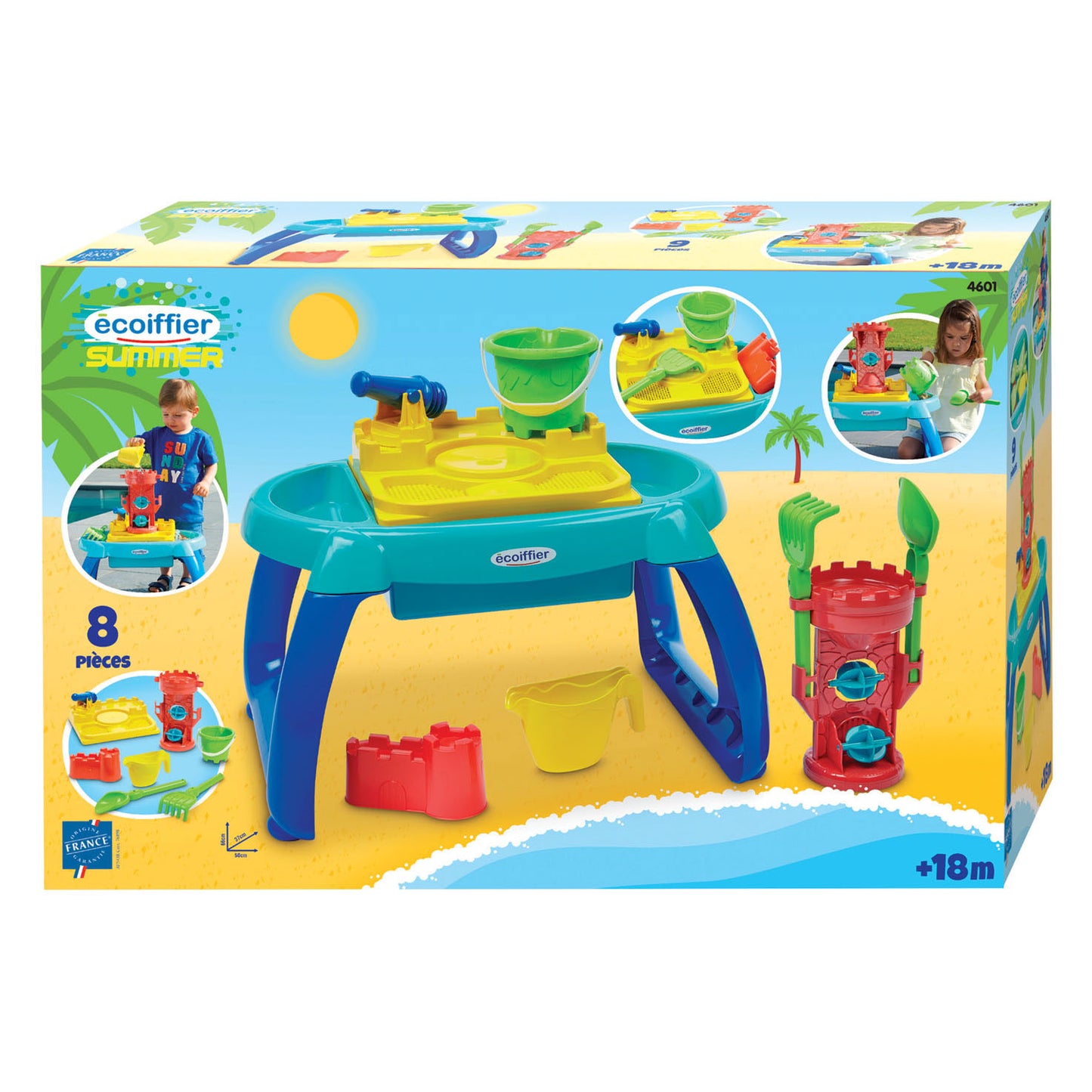 Ecoiffier summer watertafel met kasteeltoren