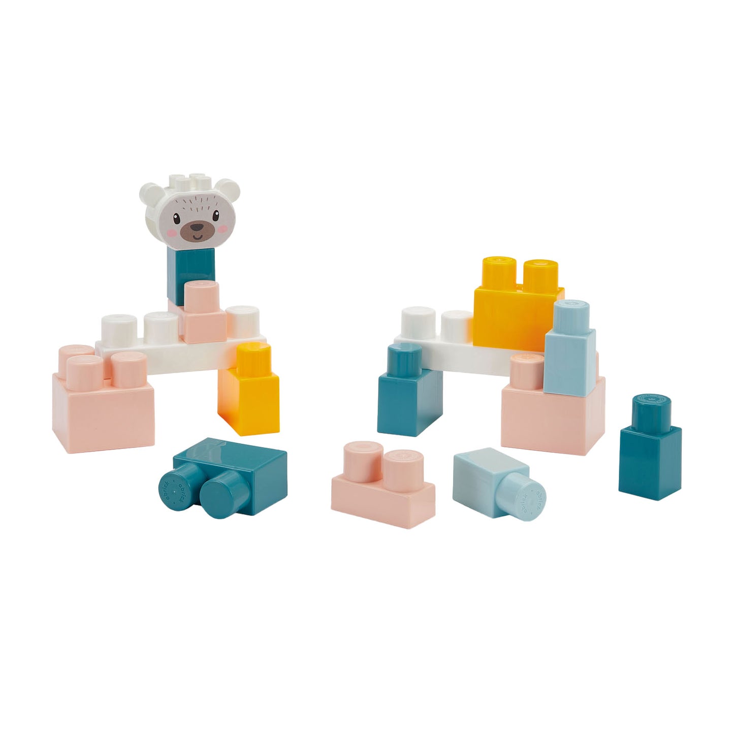 Abrick Ecoiffier bb babyspeelgoed 4in1 speelset in opbergbox - 41dlg.