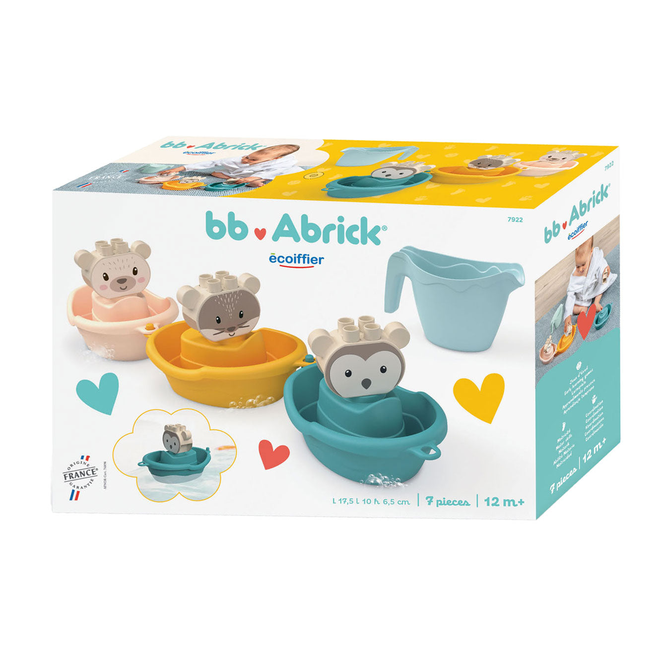 Abrick Ecoiffier bb badbootjes dieren met gieter - 7dlg.