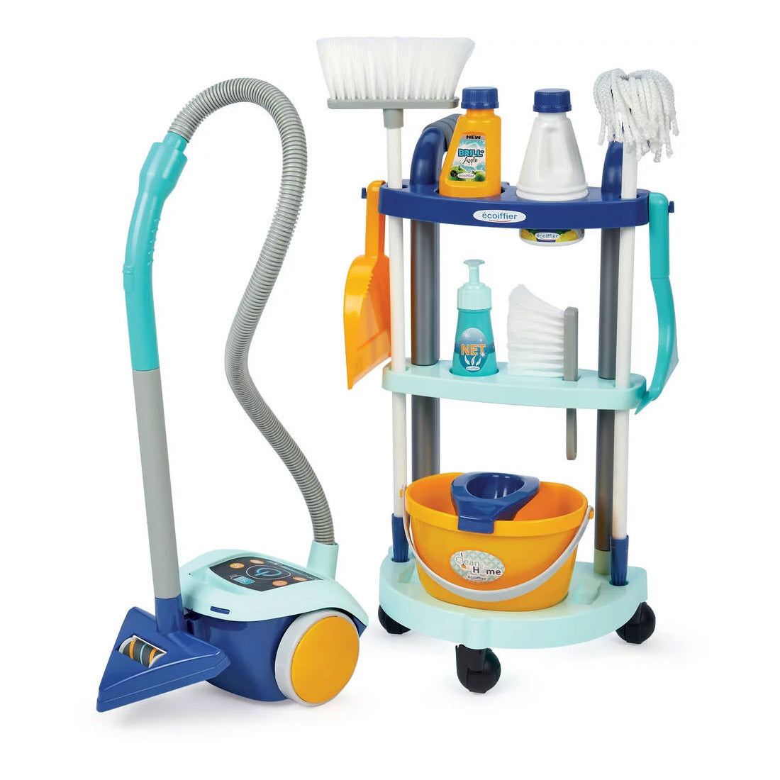 Écoiffier Ecoiffier clean home schoonmaakkar met stofzuiger
