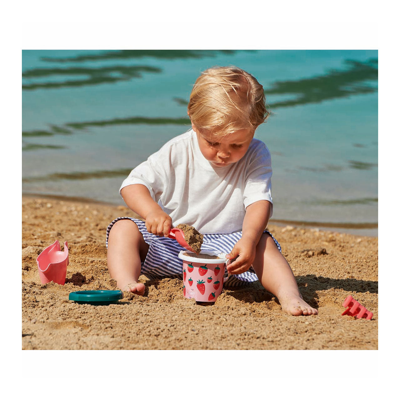 Écoiffier Ecoiffier strandset aardbei - 4dlg.