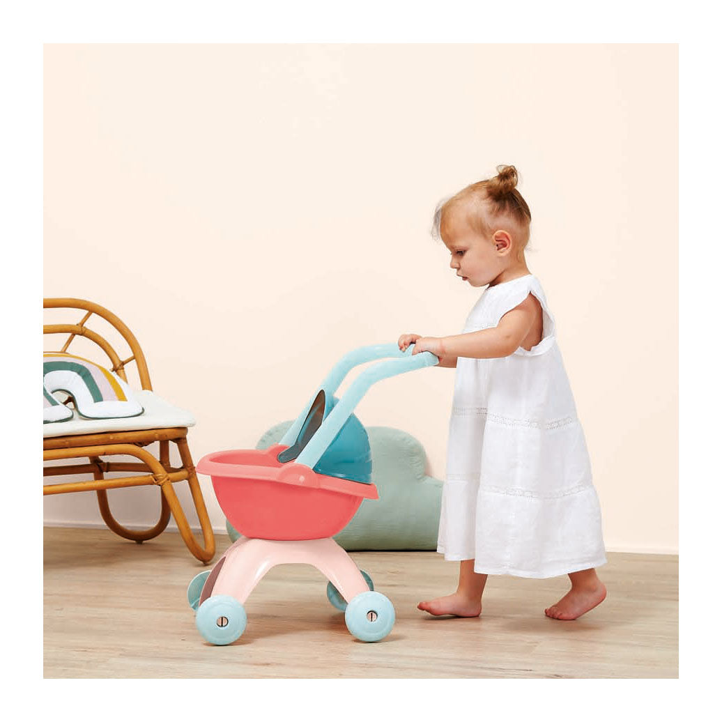 Écoiffier Ecoiffier nursery poppenwagen pastel