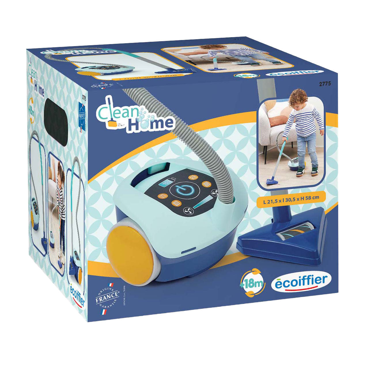 Écoiffier Ecoiffier clean home speelgoed stofzuiger blauw