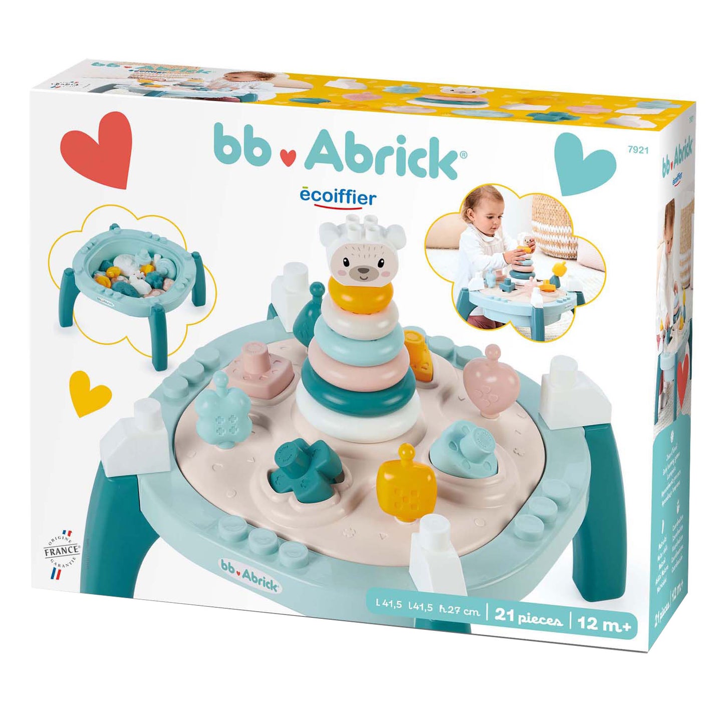 Écoiffier Ecoiffier bb abrick baby mijn eerste activiteitentafel - 21dlg.