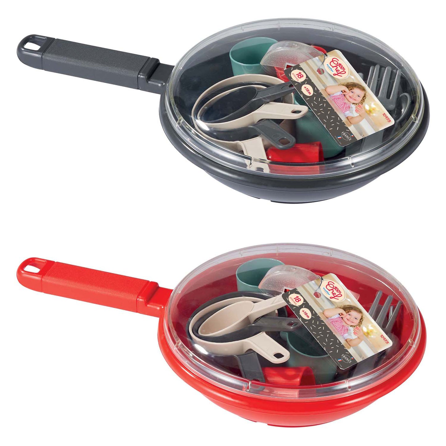 Écoiffier Ecoiffier 100% chef servies en bestek in pan - 19dlg.