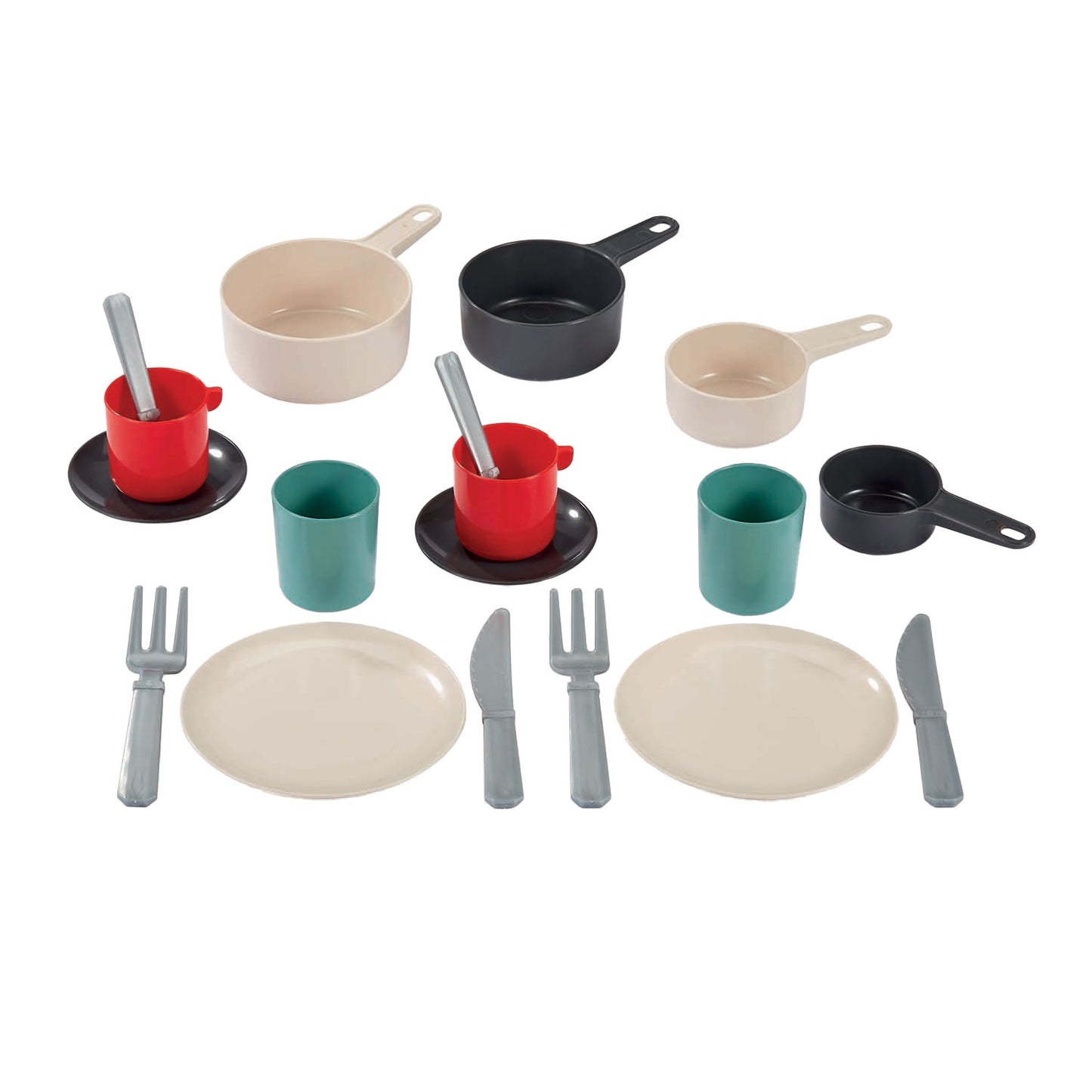 Écoiffier Ecoiffier 100% chef servies en bestek in pan - 19dlg.